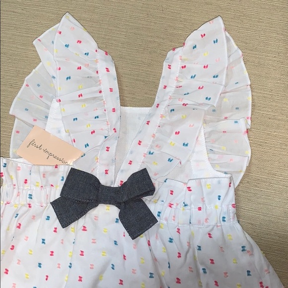 Girls 12 months dress and denim vest - Picture 7 of 8